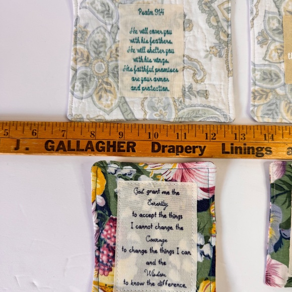 6 Handcrafted Prayer Quilts Unique lot - Picture 2 of 5